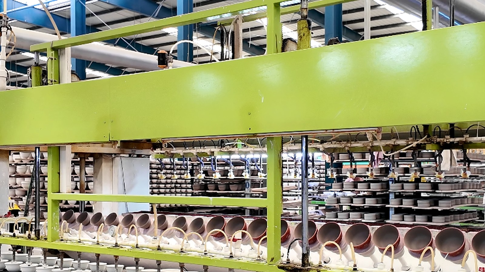 Production machinery in operation